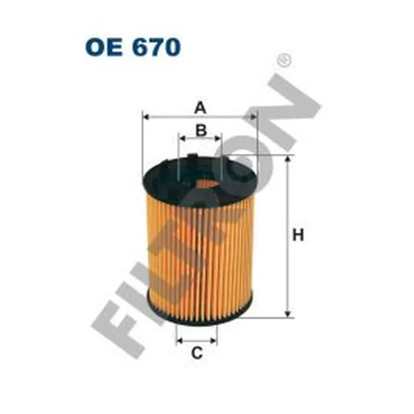 FILTRON OE670 Yağ Filtresi