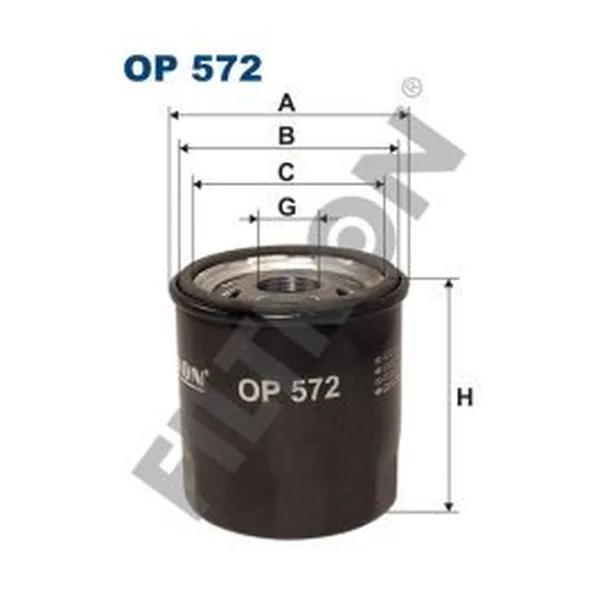FILTRON OP572 Yağ Filtresi