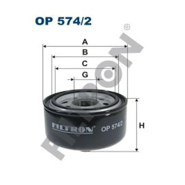 FILTRON OP574/2 Yağ Filtresi