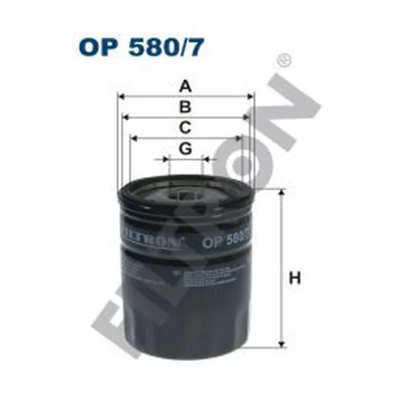 FILTRON OP580/7 Yağ Filtresi