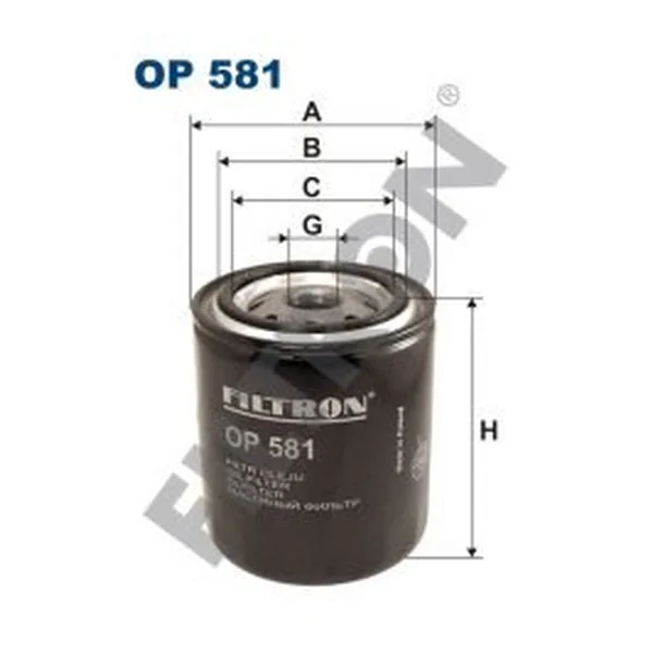 FILTRON OP581 Yağ Filtresi