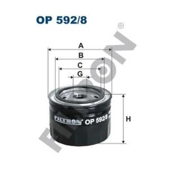 FILTRON OP592/8 Yağ Filtresi