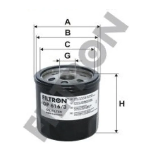 FILTRON OP616/3 Yağ Filtresi