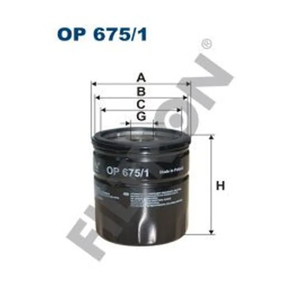 FILTRON OP675/1 Yağ Filtresi